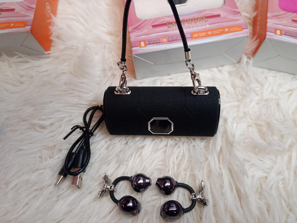 AUDIFONOS CON ESTUCHE EN FORMA DE CARTERA
